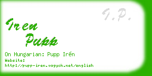 iren pupp business card