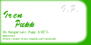 iren pupp business card